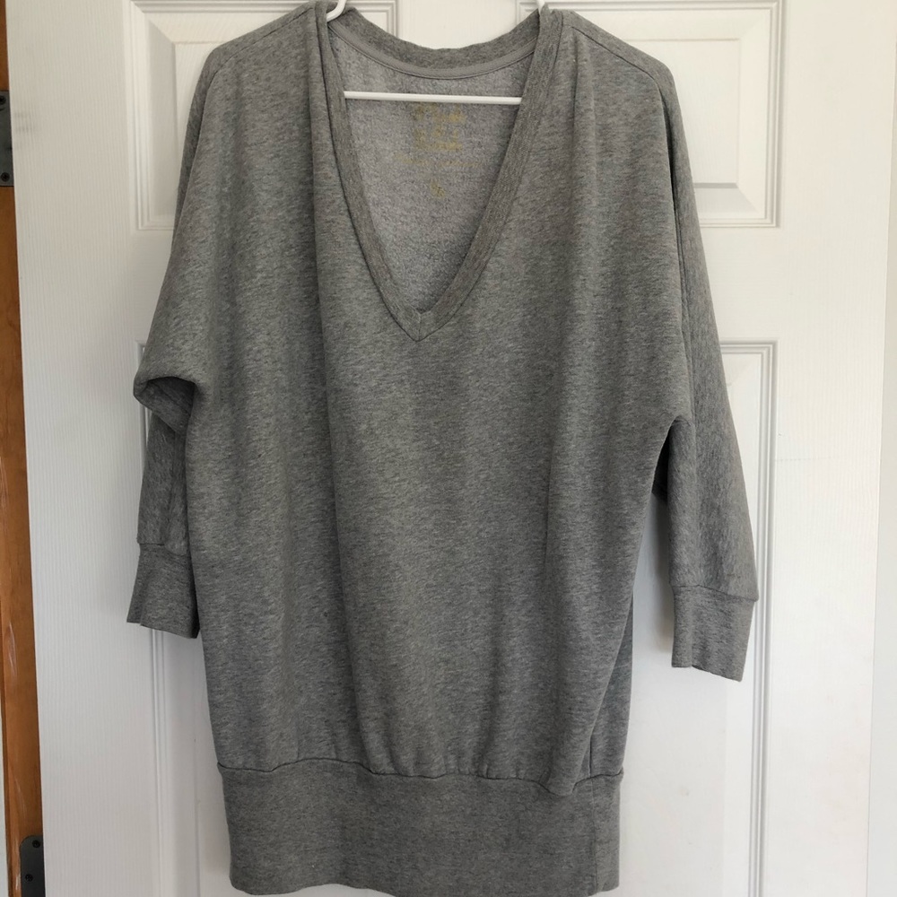 Long gray sweater